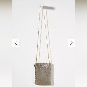 Clare V Silver Chainmail Poche NWT